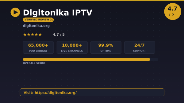 Digitonika IPTV Review (2026): Is It Worth It?