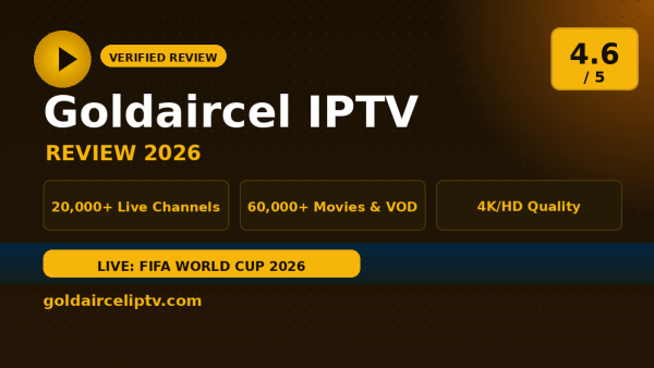 Goldaircel IPTV Review (2026): Is It Worth It?