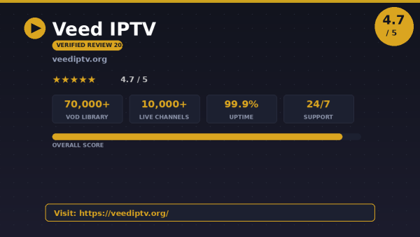 Veed IPTV Review (2026): Is It Worth It?