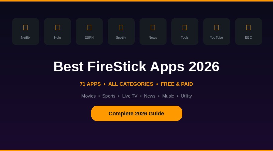 Best Free Streaming Apps for FireStick 2026